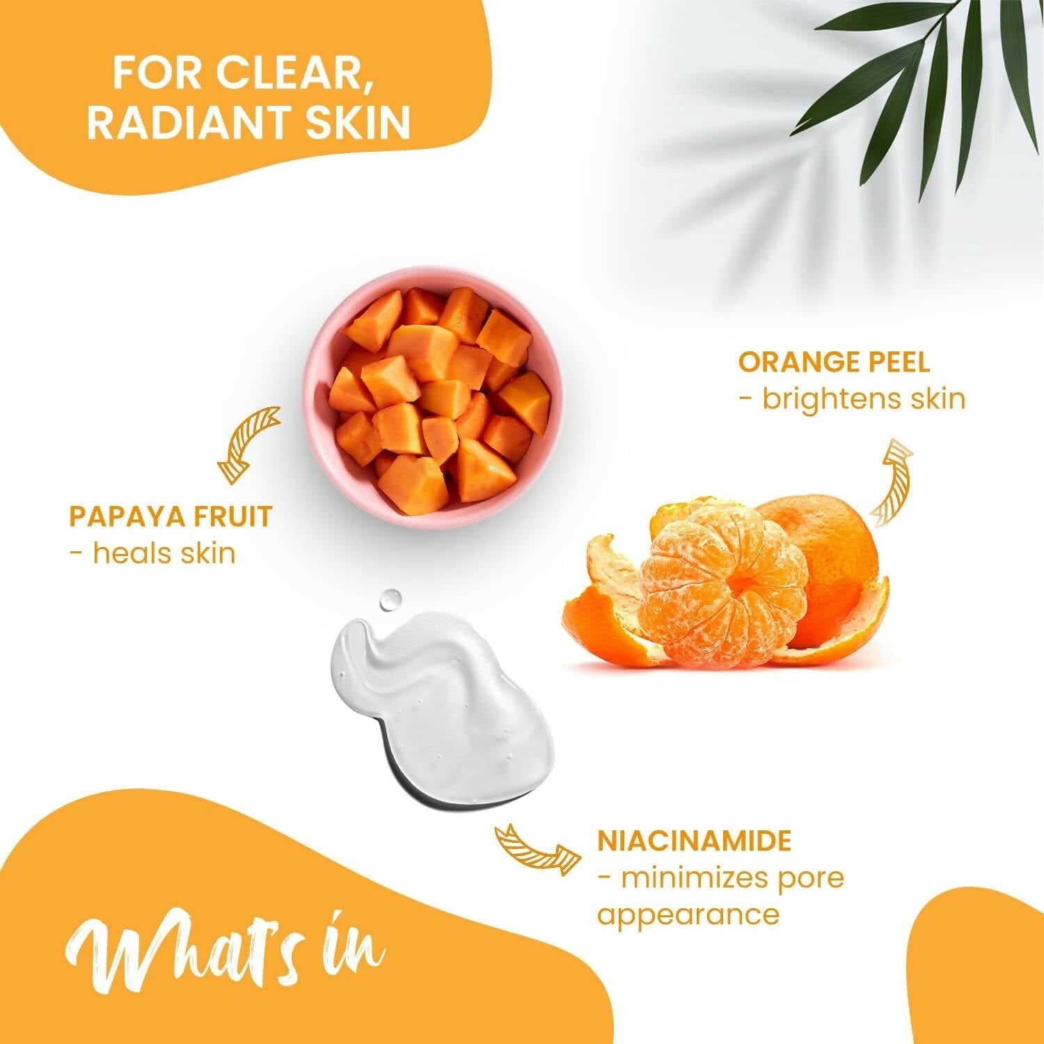 NutriGlow NATURAL'S Advanced Pro Formula Papaya for Skin Brightening & Tan Removal Face Wash - Swadesiicart