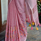 Shree Shyam Fashion Linen Purple Saree
