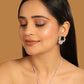 Nuyug 22K Gold Plated Noir Spark Contemporary Stud Earrings | Swadesiicart