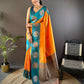 Joban Fashion Teal Butti Banarasi Silk Sarees | Swadesiicart