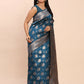 Astita Banarasi Silk Teal Blue Saree | Swadesiicart