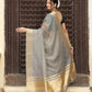 Shree Shyam Fashion Grey Cotton Saree
