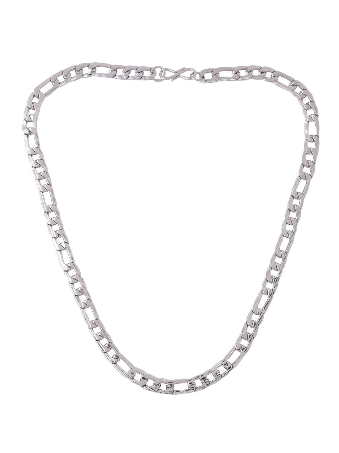 NVR Men Rhodium-Plated Stainless Steel Bohemian Chain | Swadesiicart