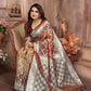 Anaita Brown kochi Silk With Beautiful Checks Weaving Saree With Blouse