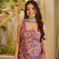 Aayaa Designer Cotton Silk Farshi Salwar Set - Purple