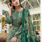 Jyoti Fashion Women's Green Velvet Digital Print with Resham Thread work Kurta with Trouser & Dupatta | Swadesiicart