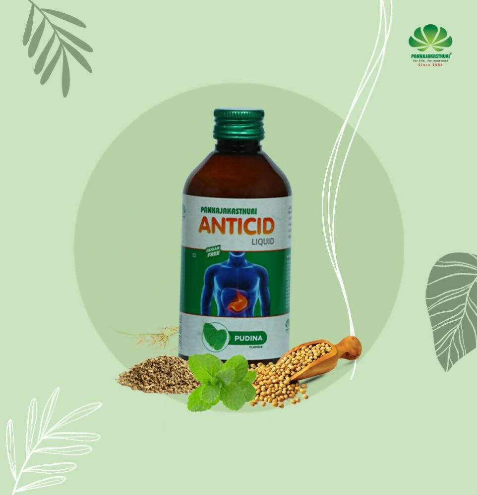 Pankajakasthuri Anticid Liquid Pudina - Swadesiicart