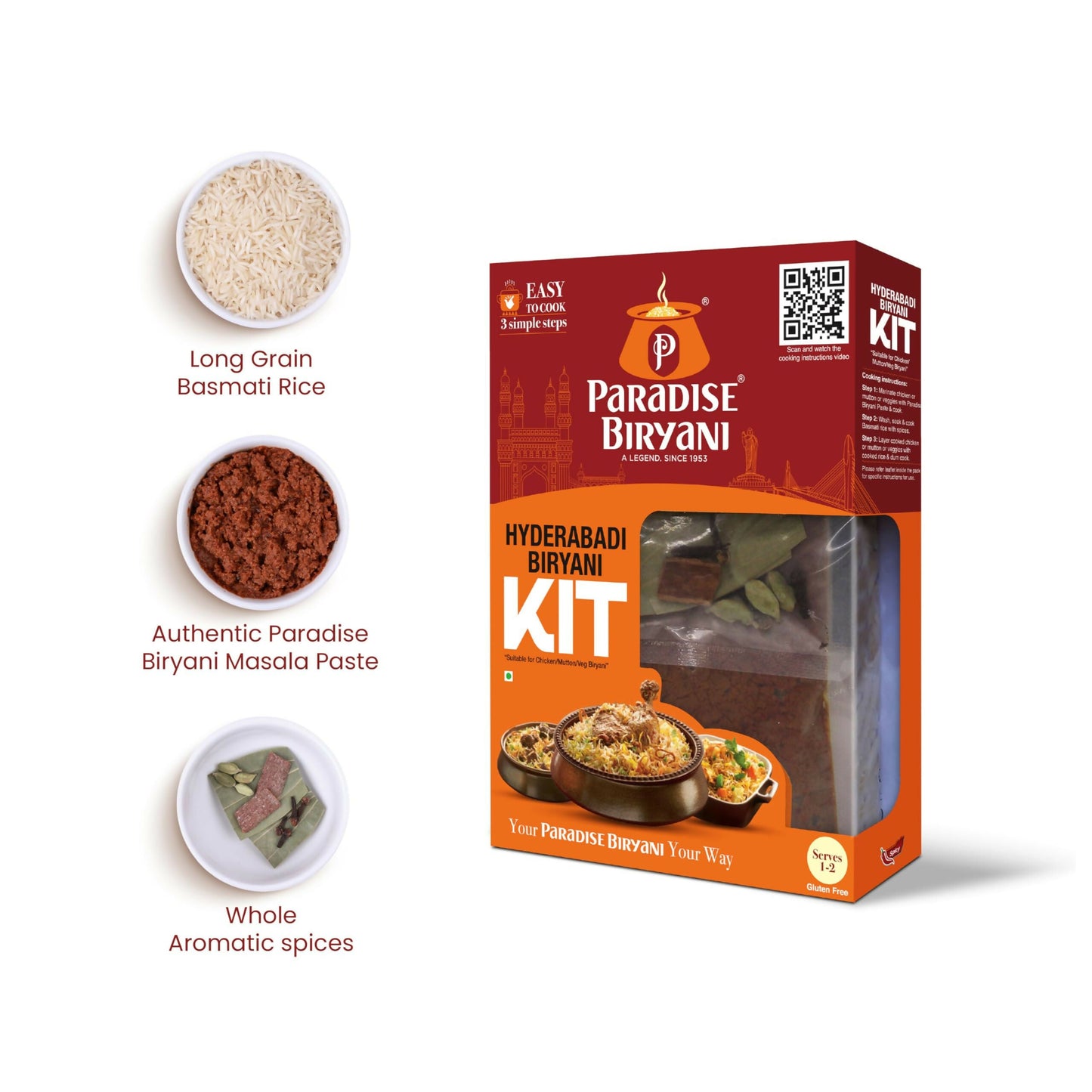Paradise Hyderabadi Biryani Kit - Swadesiicart