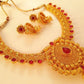 Pink Kemp Necklace Set For Wedding