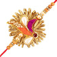 Zardosi Lustrous Rakhi And Soan Papdi Combo | Swadesiicart