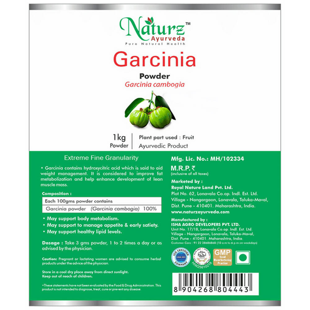 Naturz Ayurveda Garcinia Powder | Swadesiicart