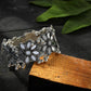 Mominos Fashion Silver Plated Oxidised Bracelet with Mirror design - Mominos Fashion