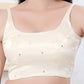 Joban Fashion Off-White Gajji Silk Sleeveless Back Open Blouse - Swadesiicart