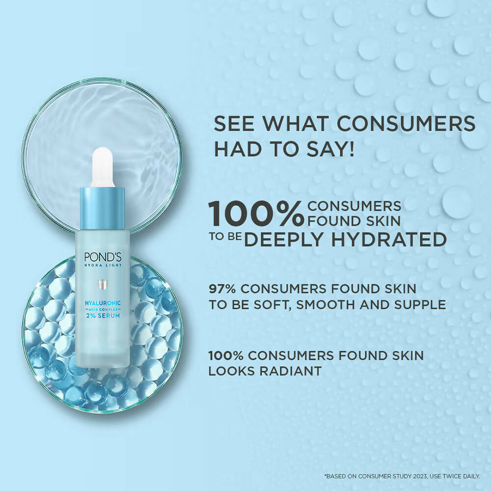 Ponds Hydra Light Hyaluronic Acid Complex 2% Serum - Swadesiicart