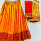 DEIANA'S Beautiful Jari Silk Weaving Lehengha choli - Orange | Swadesiicart