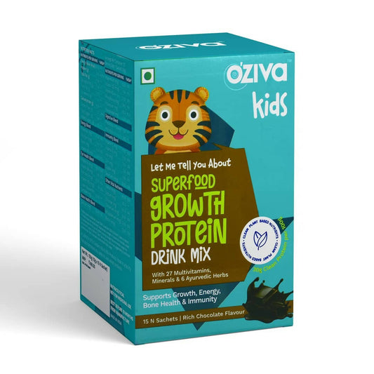 OZiva Kids Superfood Growth Protein Drink Mix | Swadesiicart