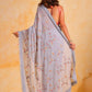 Vamsee Riva Grey Georgette Saree - Swadesiicart