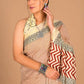 Exclusive Collection Off White Beautiful Mulmul Cotton Saree - Swadesiicart