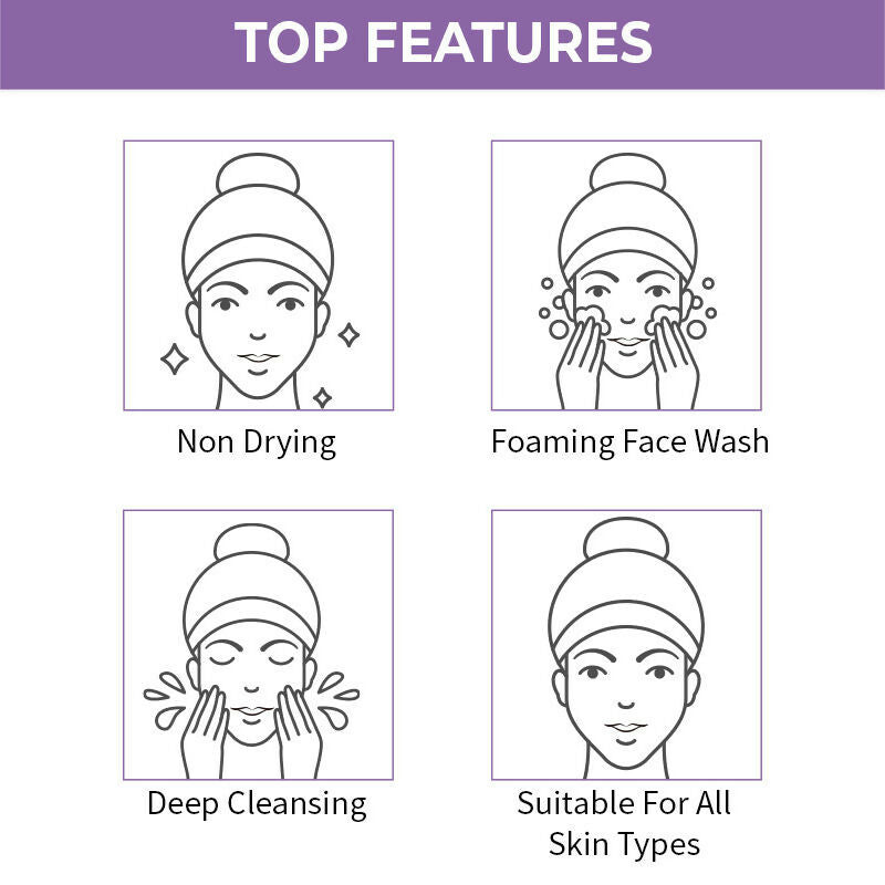 Nykaa Naturals Lavender & Chamomile Face Wash for Calm Skin - Swadesiicart