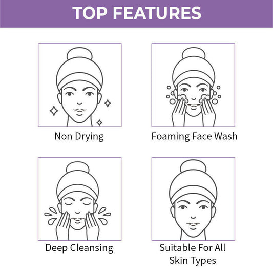Nykaa Naturals Lavender & Chamomile Face Wash for Calm Skin - Swadesiicart