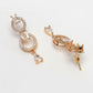 NVR Women's Gold-Polished American Diamond Studded Handcrafted Jewellery Set - Swadesiicart