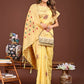 Shree Shyam Fashion Neerja Yellow Linen Cotton Saree