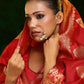 Ruby Raang 22k Gold Polished Kundan Maharani Nose Ring (Clip On) | Swadesiicart