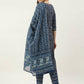 FIORRA Women's Blue Cotton Straight Kurta Pant With Dupatta - Swadesiicart