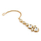 Gold-Polished White Kundan-Studded Maangtikka - Ruby Raang | Swadesiicart