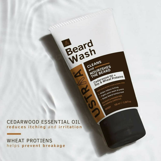 Ustraa Beard Wash (Woody) - Swadesiicart