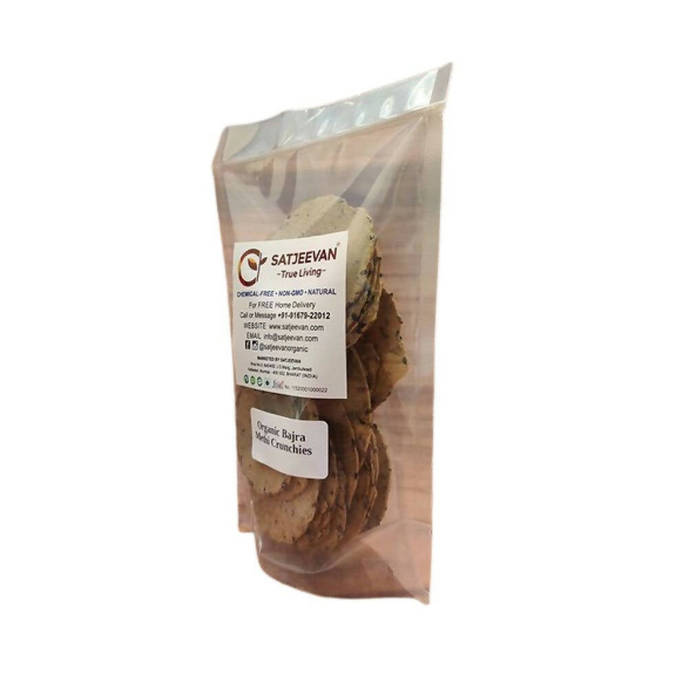 Satjeevan Organic Bajra Methi Crunchies - Swadesiicart