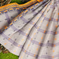 Exclusive Collection 100% Pure Cotton Light Grey Tant Saree With Hand Weaving Work - Swadesiicart