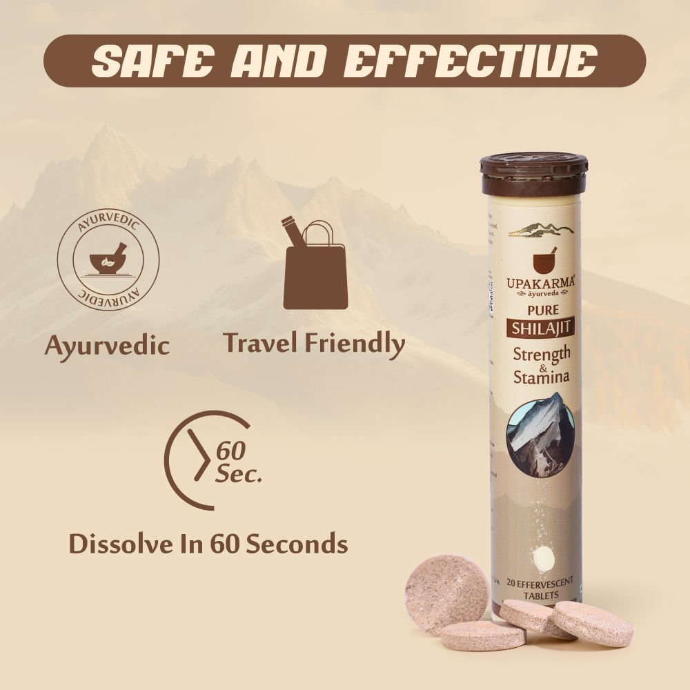 Upakarma Ayurveda Pure Sj Effervescent Tablets | Swadesiicart