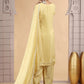 Chhap Yellow Colour Satin Silk Hand Work Salwar Suit - Swadesiicart