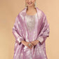 Chhap Organza Jacquard Woven and Hand Work Salwar Suit In Purple Pink Colour - Swadesiicart
