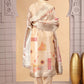 Chhap Organza Jacquard Woven and Hand Work Salwar Suit In Black Golden Colour - Swadesiicart