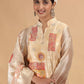 Chhap Organza Jacquard Woven and Hand Work Salwar Suit In Black Golden Colour - Swadesiicart