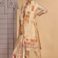 Chhap Organza Jacquard Woven and Hand Work Salwar Suit In Black Golden Colour - Swadesiicart
