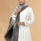Chhap Chiffon Printed and Hand Work Salwar Suit In Off White Colour - Swadesiicart