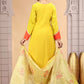 Chhap Yellow Colour Chiffon Hand Work Salwar Suit - Swadesiicart