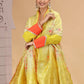 Chhap Yellow Colour Chiffon Hand Work Salwar Suit - Swadesiicart