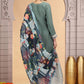 Chhap Tissue Green Colour Chiffon Hand Work Salwar Suit - Swadesiicart