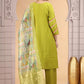 Chhap Mehendi Yellow Colour Chiffon Embroidery Salwar Suit - Swadesiicart