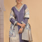 Chhap Purple Colour Chiffon Embroidery Salwar Suit - Swadesiicart