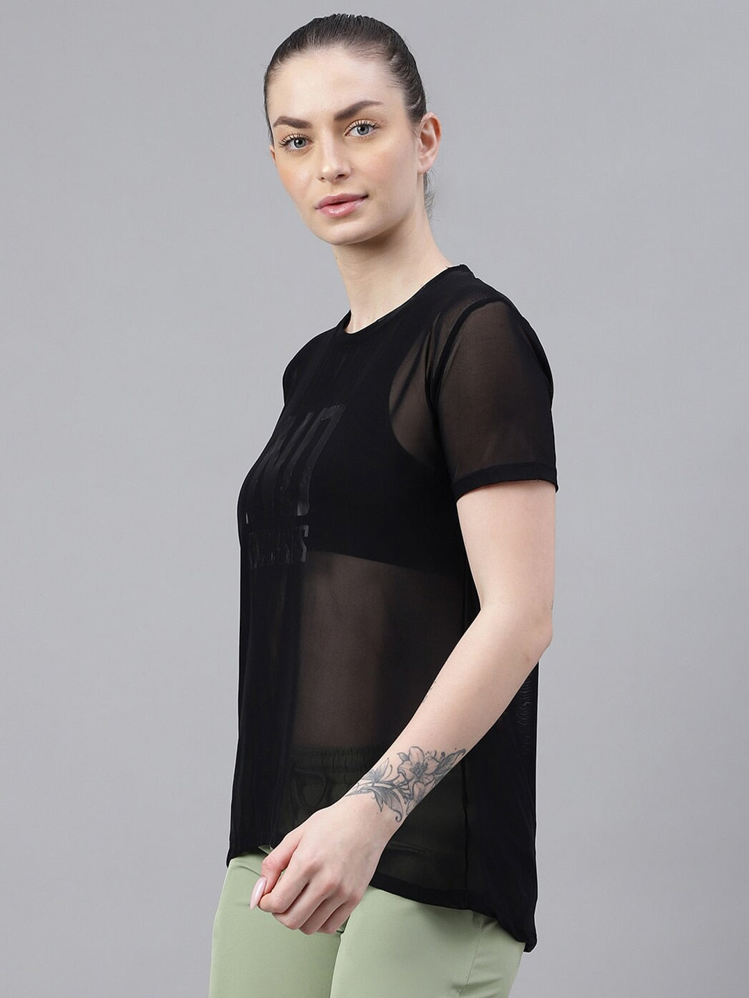 MKH Typography Printed Drop-Shoulder Sleeves Dri-FIT T-shirt - Swadesiicart