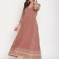 Kalini Chikankari Embroidered Pure Cotton Anarkali Kurta | Swadesiicart