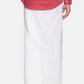 Sethukrishna Men White & Gold-Coloured Solid Cotton Dhoti | Swadesiicart