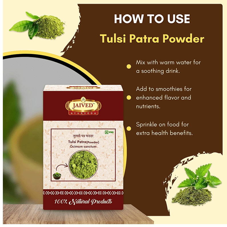 Jaived Ayurveda Tulsi Patra Powder | Swadesiicart