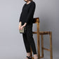 Even Apparels Black Polywool Open Front Statement Women's Jacket | Swadesiicart
