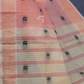 Kalanetha Shades of Peach Pure Kanchi Cotton Saree With Kanchi Traditional Borders By Gayathri Reddy Designer Studio | Swadesiicart